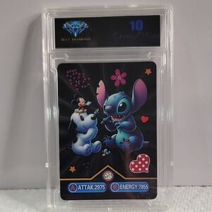 Disney Stitch & Friends Trading Card - Black/Purple